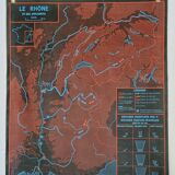 Pedagogical map MDI, 1964, reversible, "The railways"
