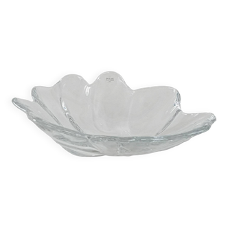 Glass platter, Danish design, 1970s, manufacturer: Holmegaard