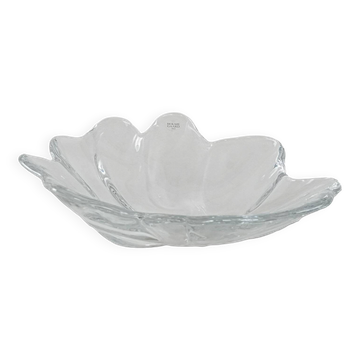 Glass platter, Danish design, 1970s, manufacturer: Holmegaard