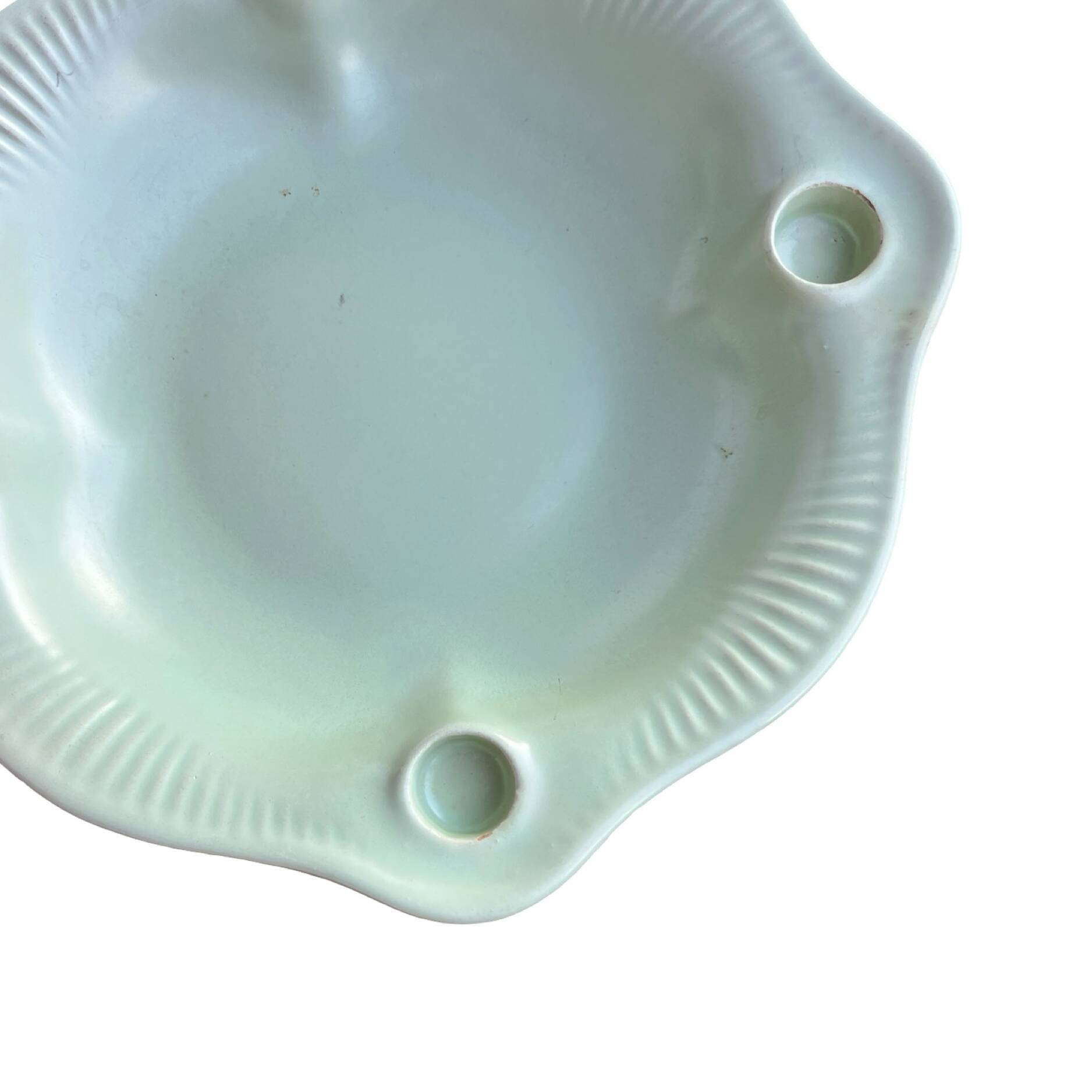 Ceramic Advent Plate/Candle Holder, Jasba, Germany 1960s | Mint Green