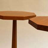Graphic wooden stool pairs