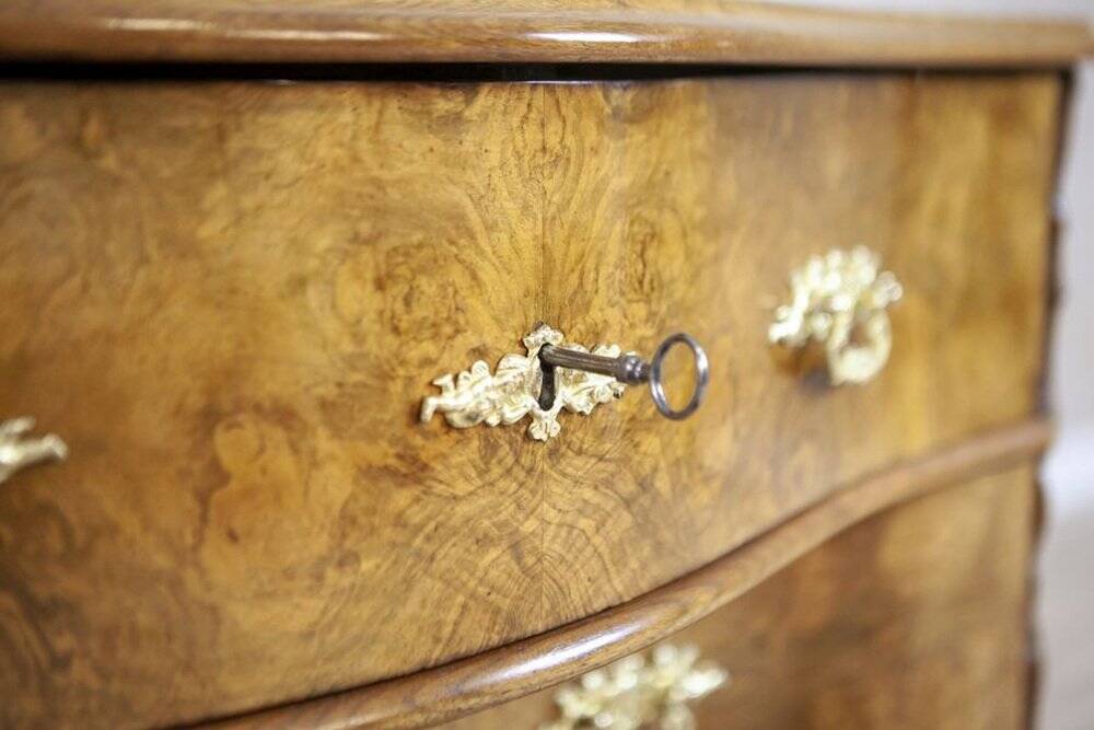 Antique Louis Philippe Vanity Table in Walnut, 1890s