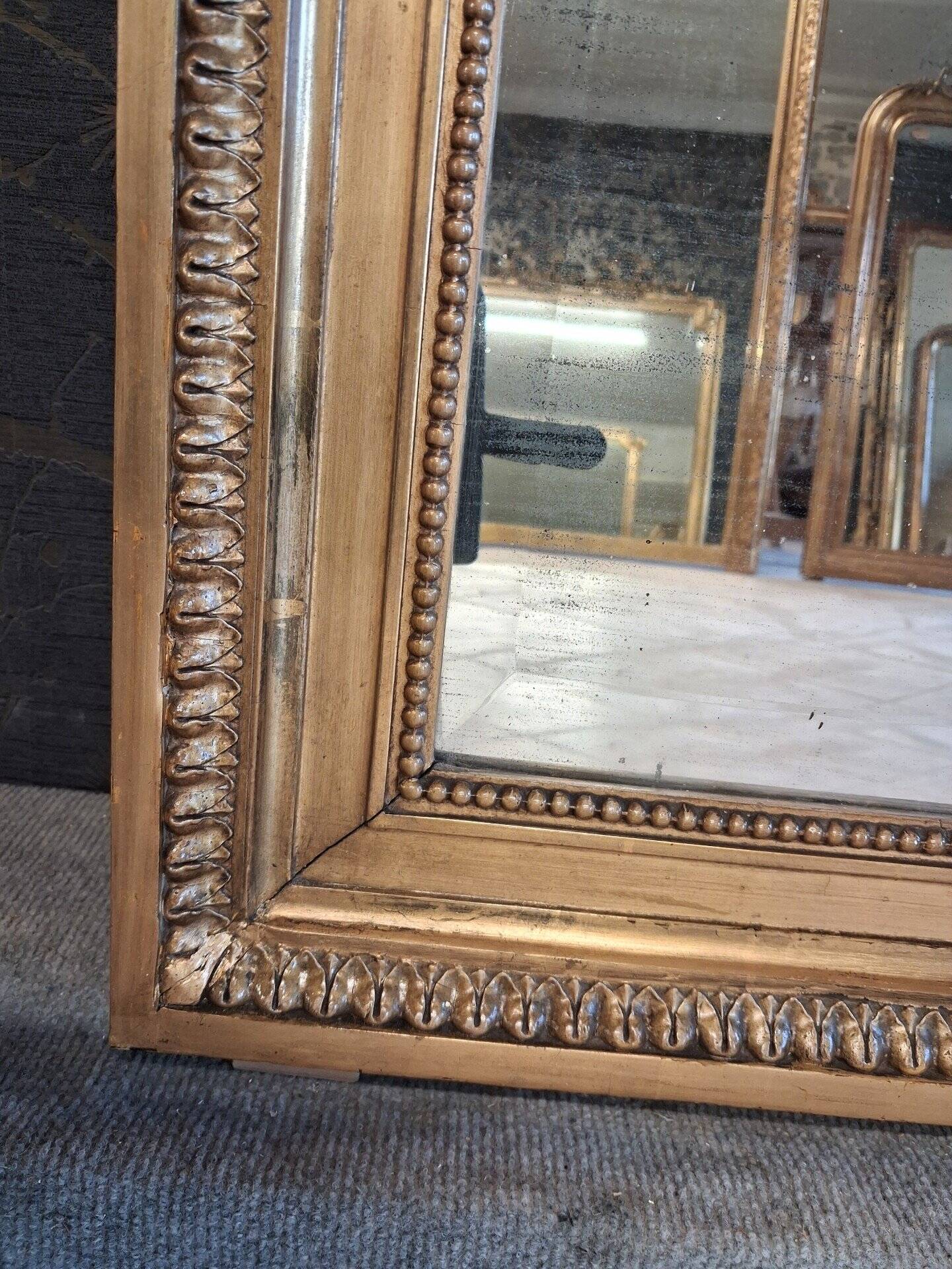 19th century mirror 167 x 101