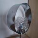 Space age lamp with bubbled glass