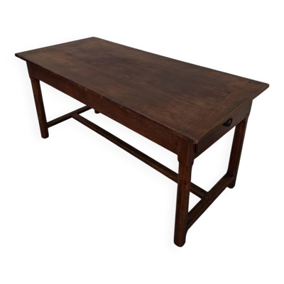 Table de ferme monastère rustique ancienne fabrication 19éme en noyer