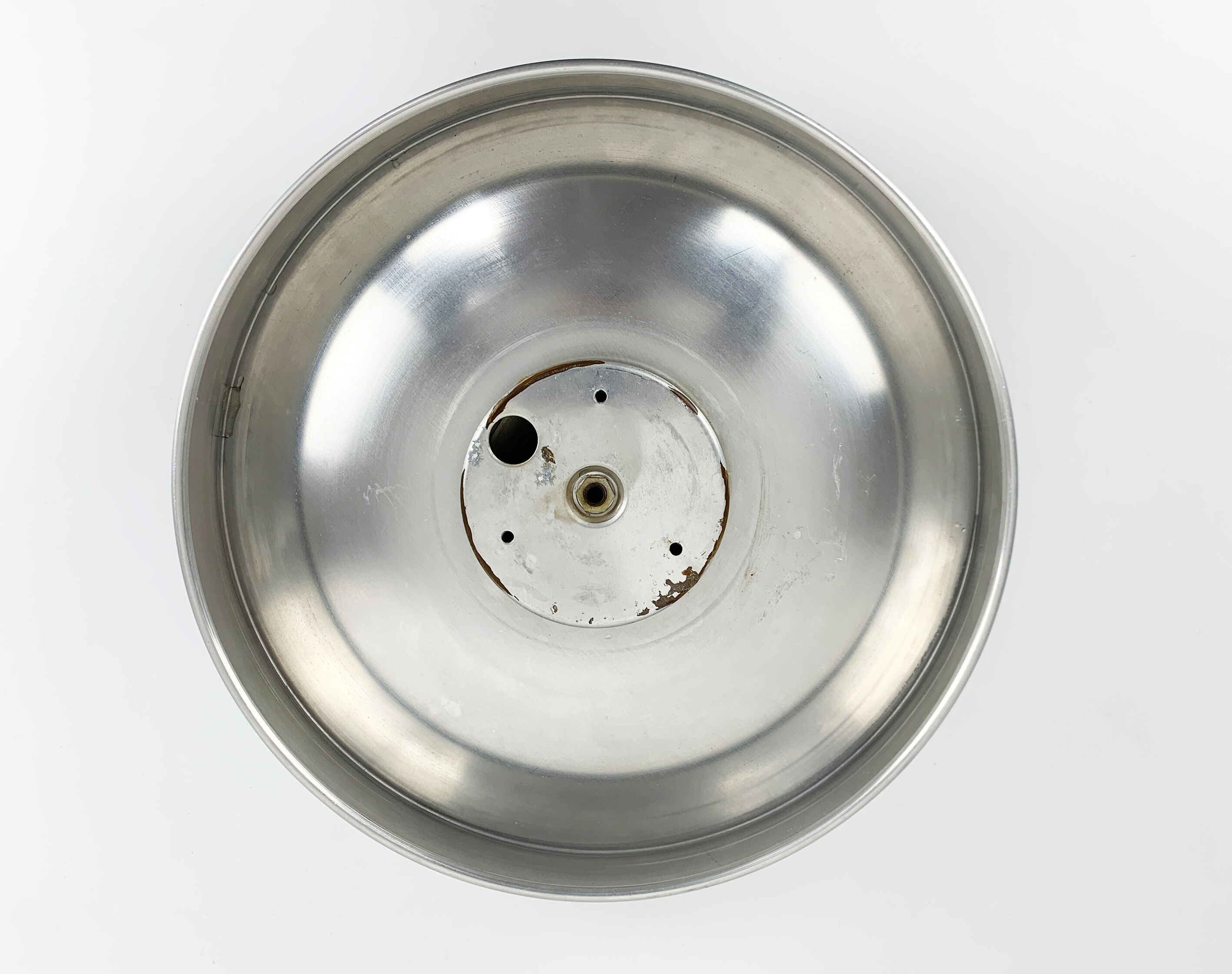 Space age wall lamp by Staff Leuchten in aluminum, Flush Light, 1960-70s