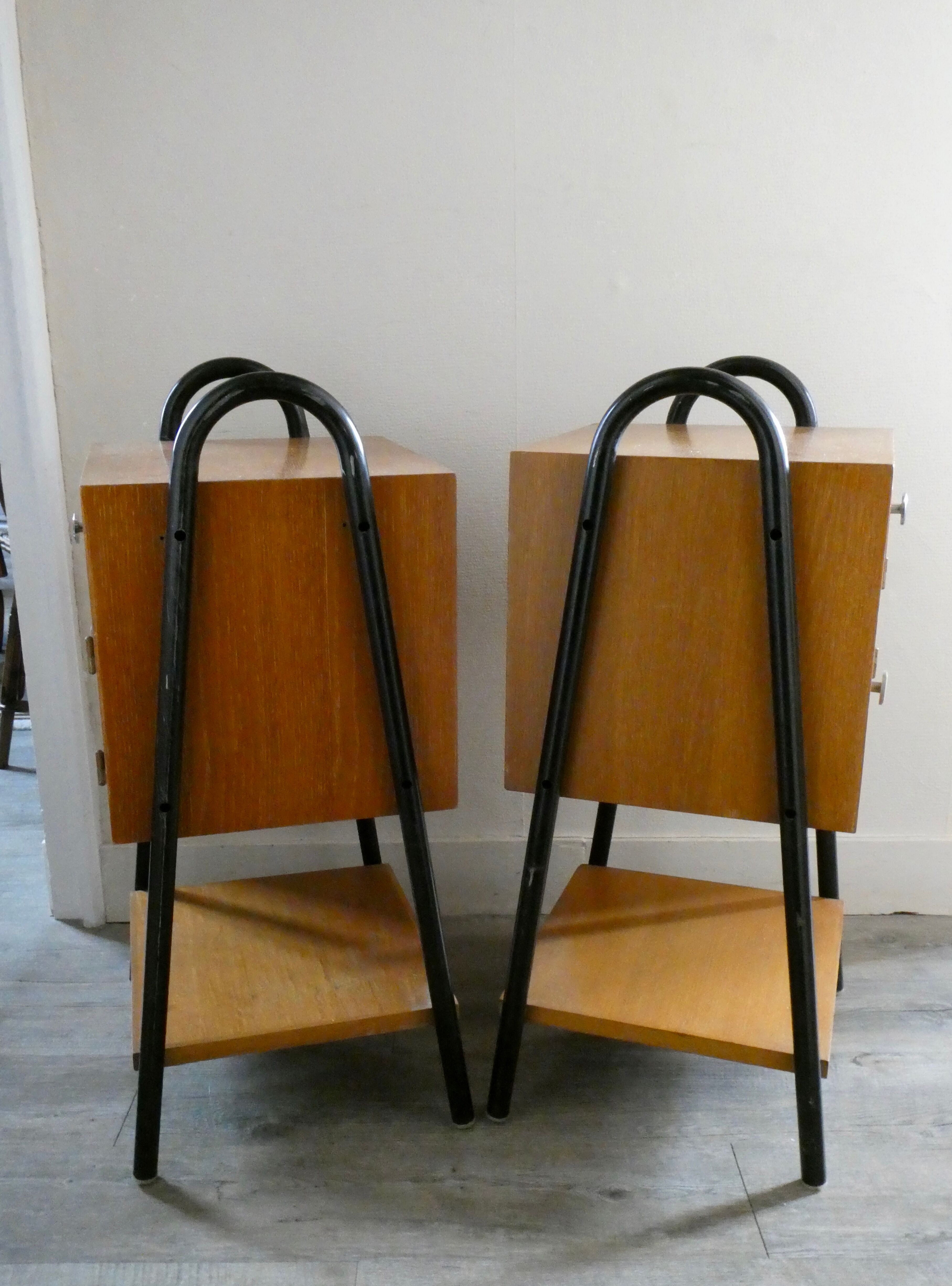 Pair of boarding bedsides 1950s
