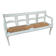 Banquette en bois avec galette en paille