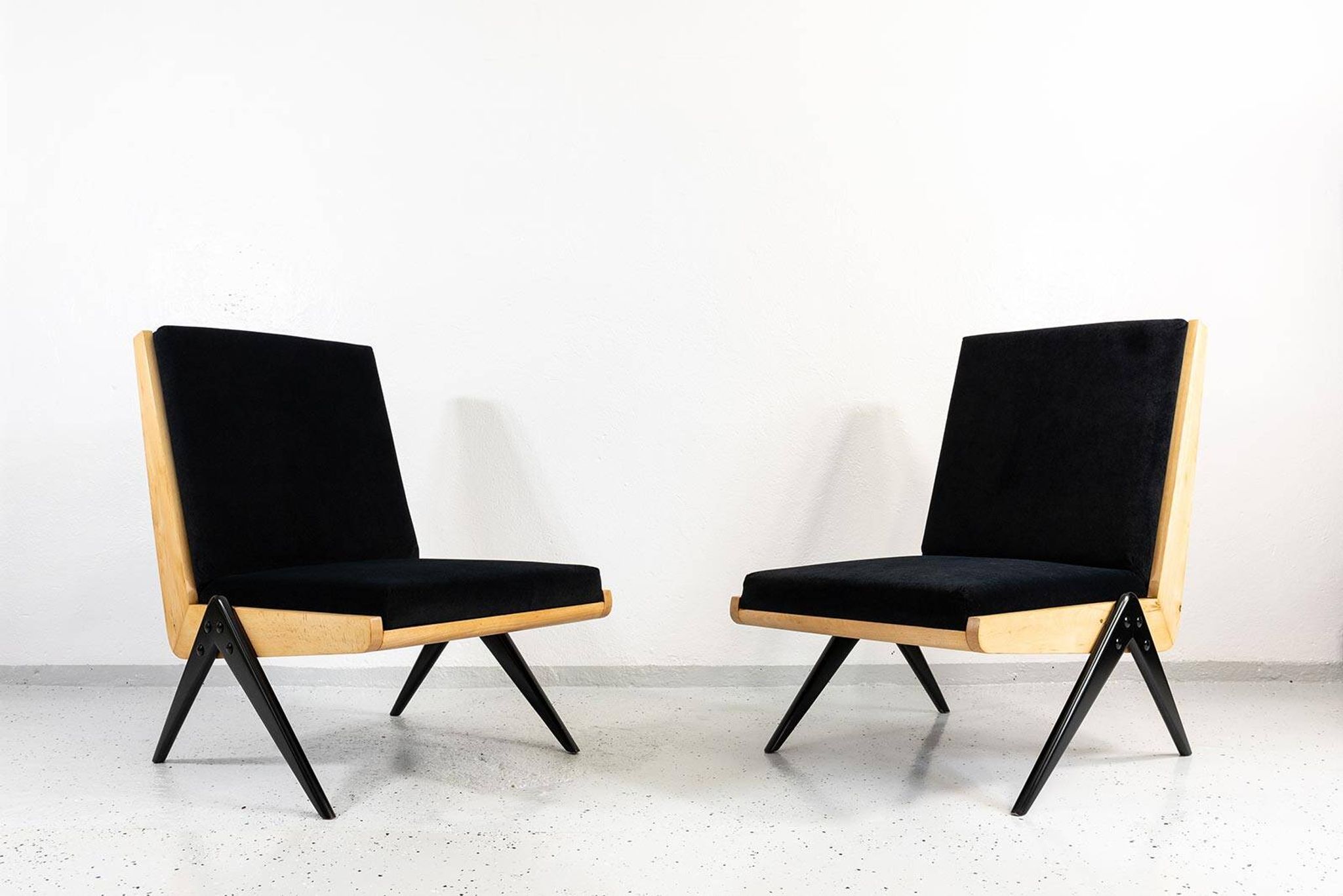 Modernist Chairs, Type 1312 By Slupskie Furniture Factory, Poland, 1960s