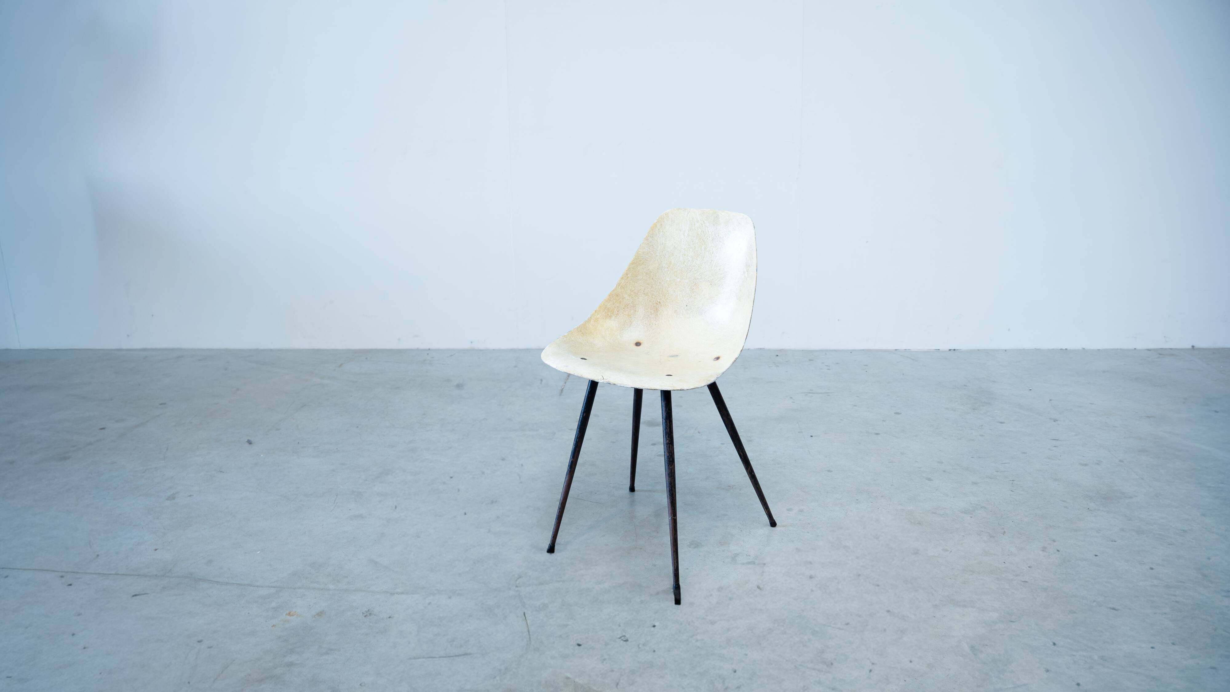 Rare 1950's Fiberglass Chair by René-Jean Caillette