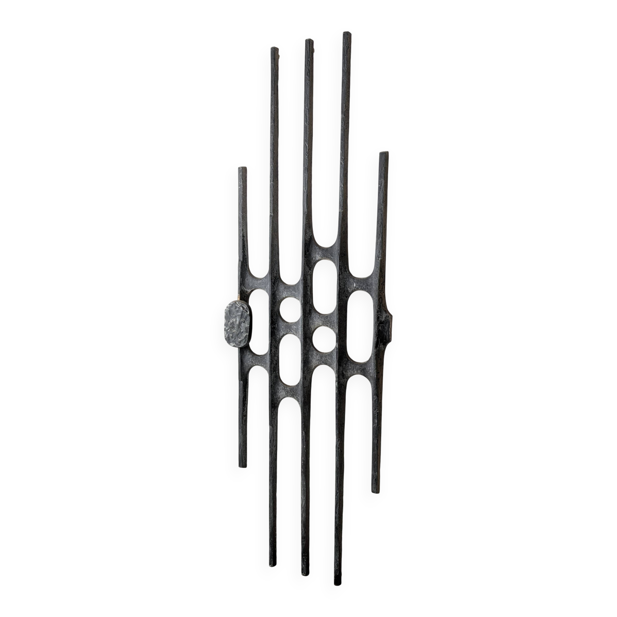 Brutalist Cast Aluminum Door Panel, 1960s