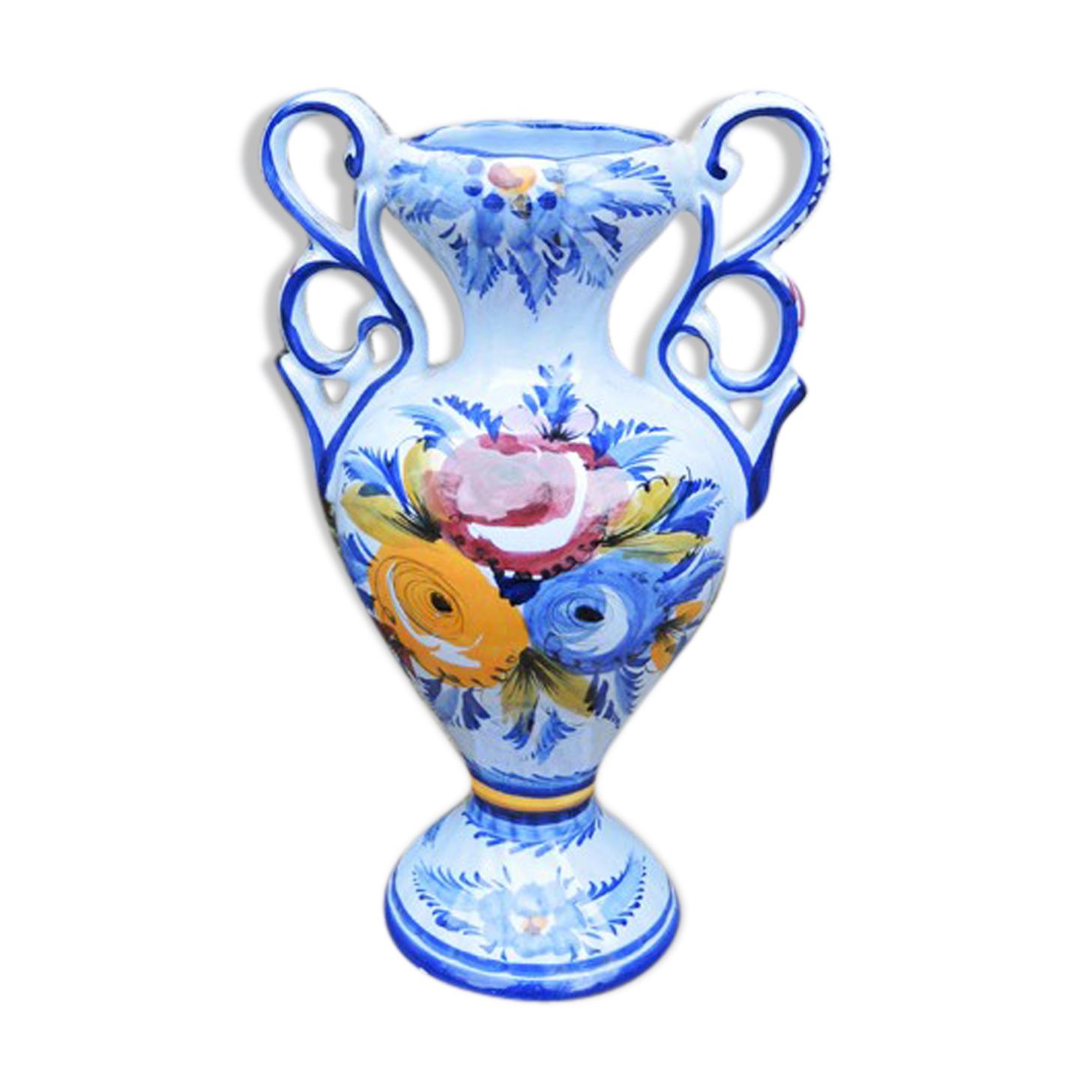 Former vase in faïence alcobaça portugal 60