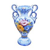 Ancien vase en faïence alcobaça portugal années 60