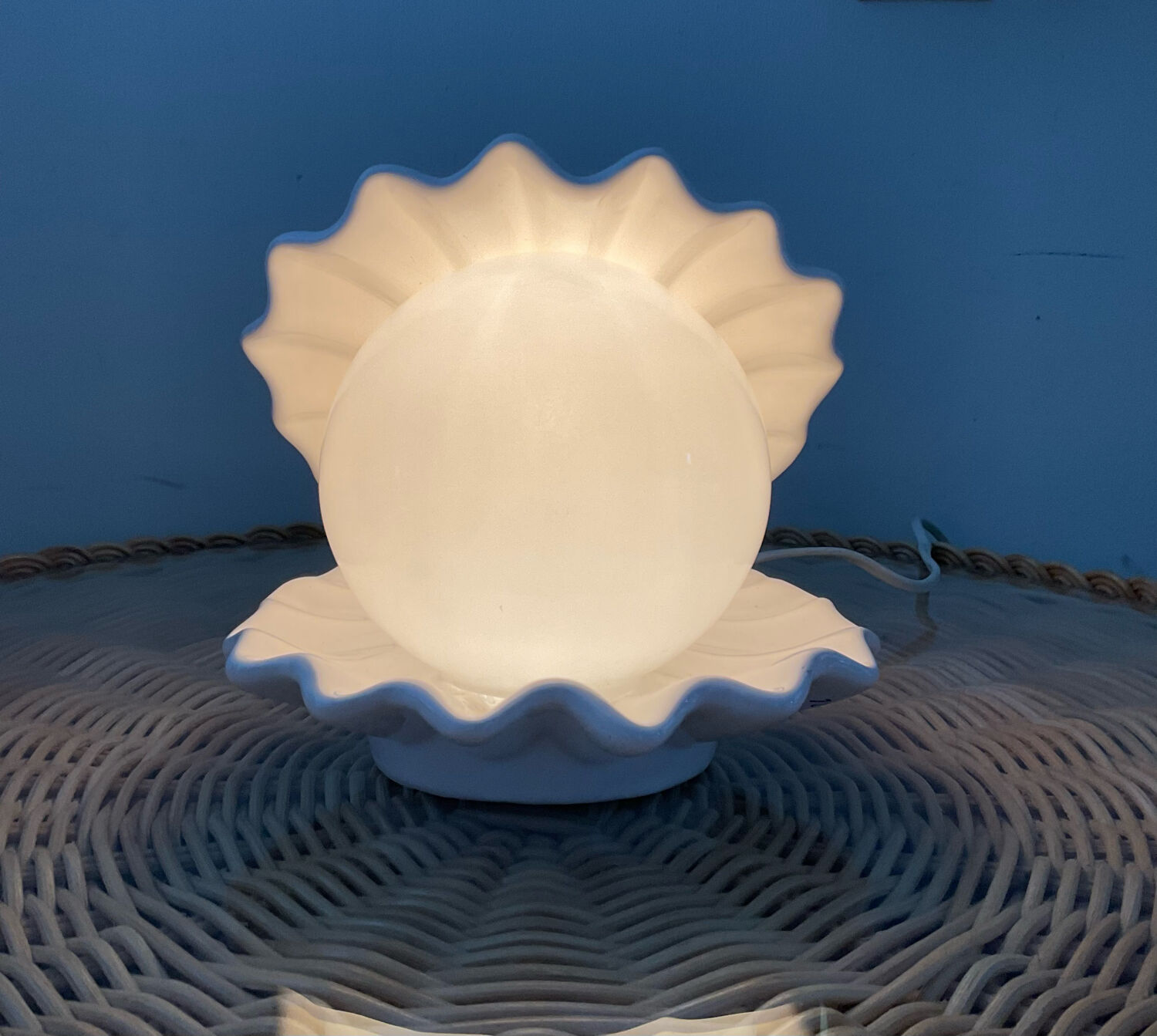 Vintage shell lamp 70s-80s
