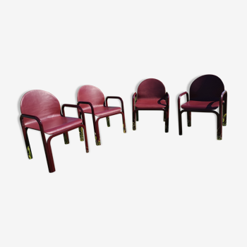 Lot de 4 fauteuils Orsay design Gae Aulenti, Knoll