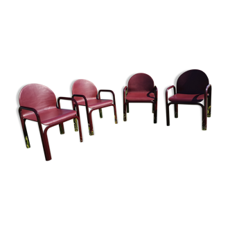 Set of 4 armchairs "Orsay" design Gae Aulenti, Knoll