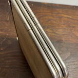 Triptych barber mirror, 1960, houndstooth back