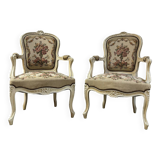 Paire de fauteuils Cabriolet