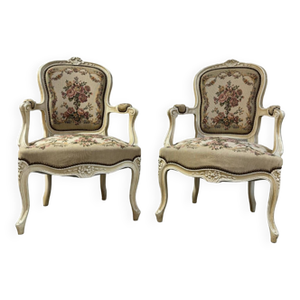 Paire de fauteuils Cabriolet