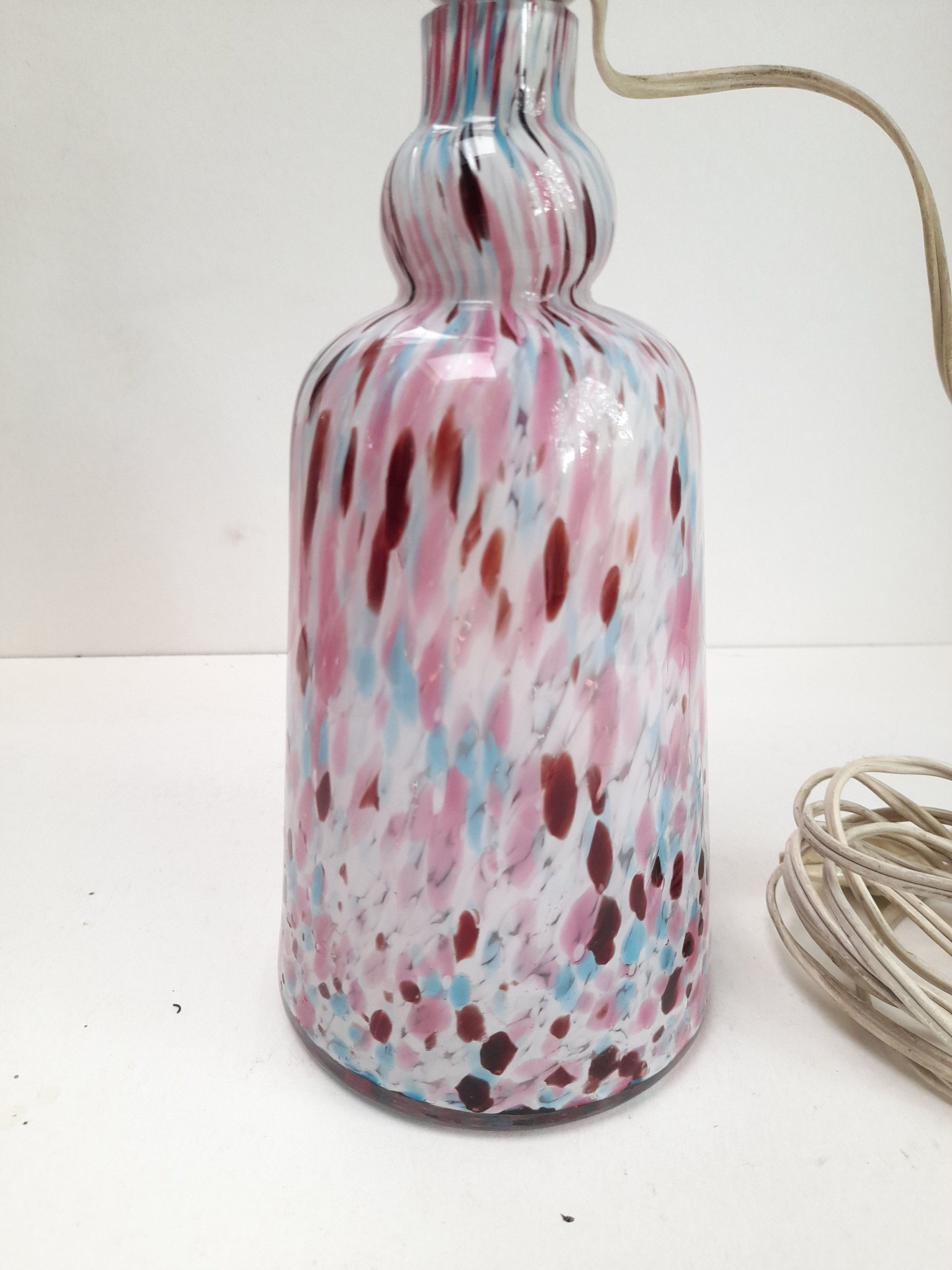 Murano speckled glass lamp base