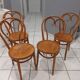 Suite de 4 chaises de bistrot bois courbé