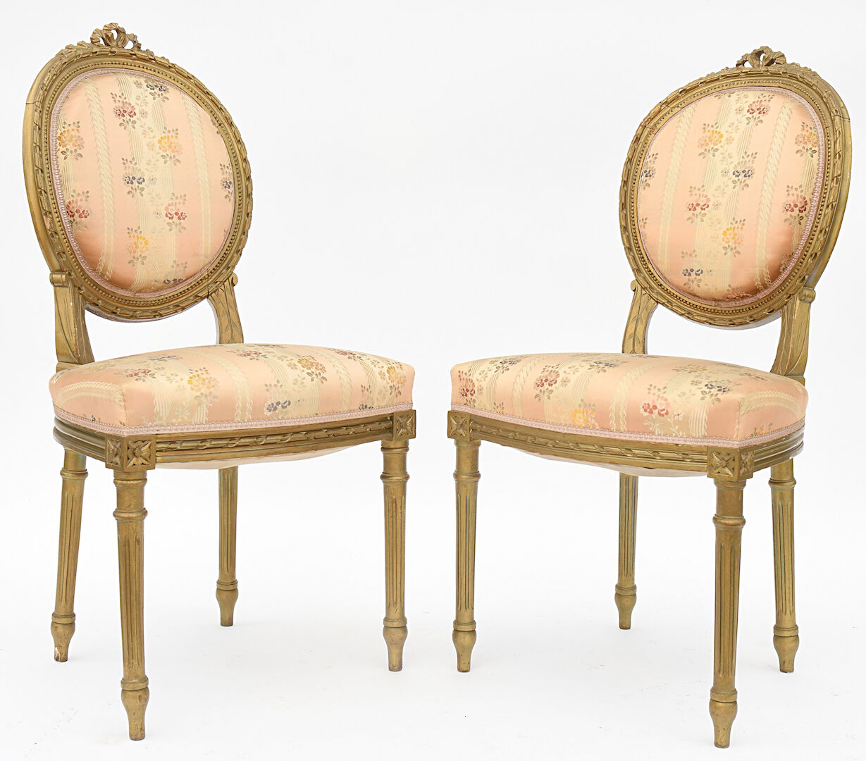 Gilded wooden living room in Louis XVI style