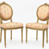 Gilded wooden living room in Louis XVI style