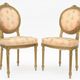 Gilded wooden living room in Louis XVI style