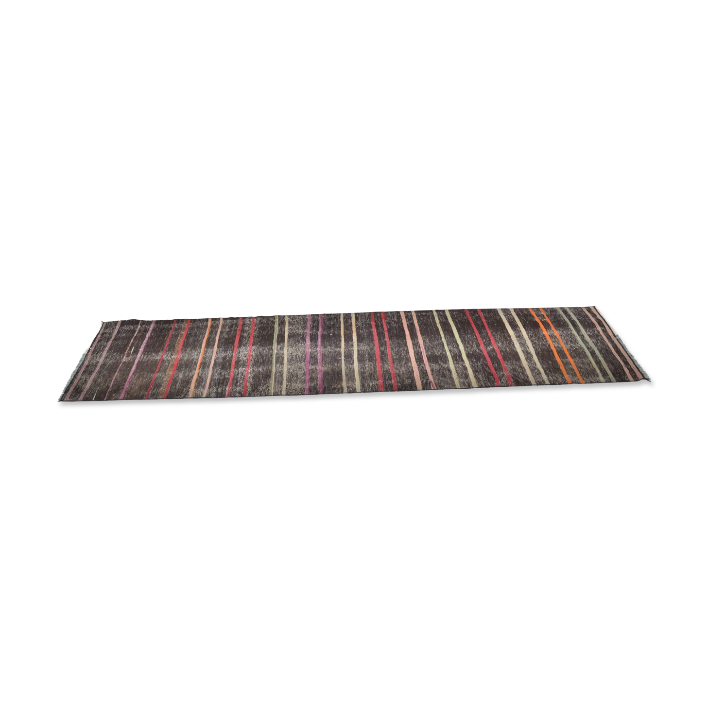 Tapis Kilim Oushak d'Anatolie à rayures