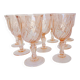11 verres à pieds Arcoroc Rosaline en verre rose 2106182