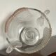Moulded glass swan bowls