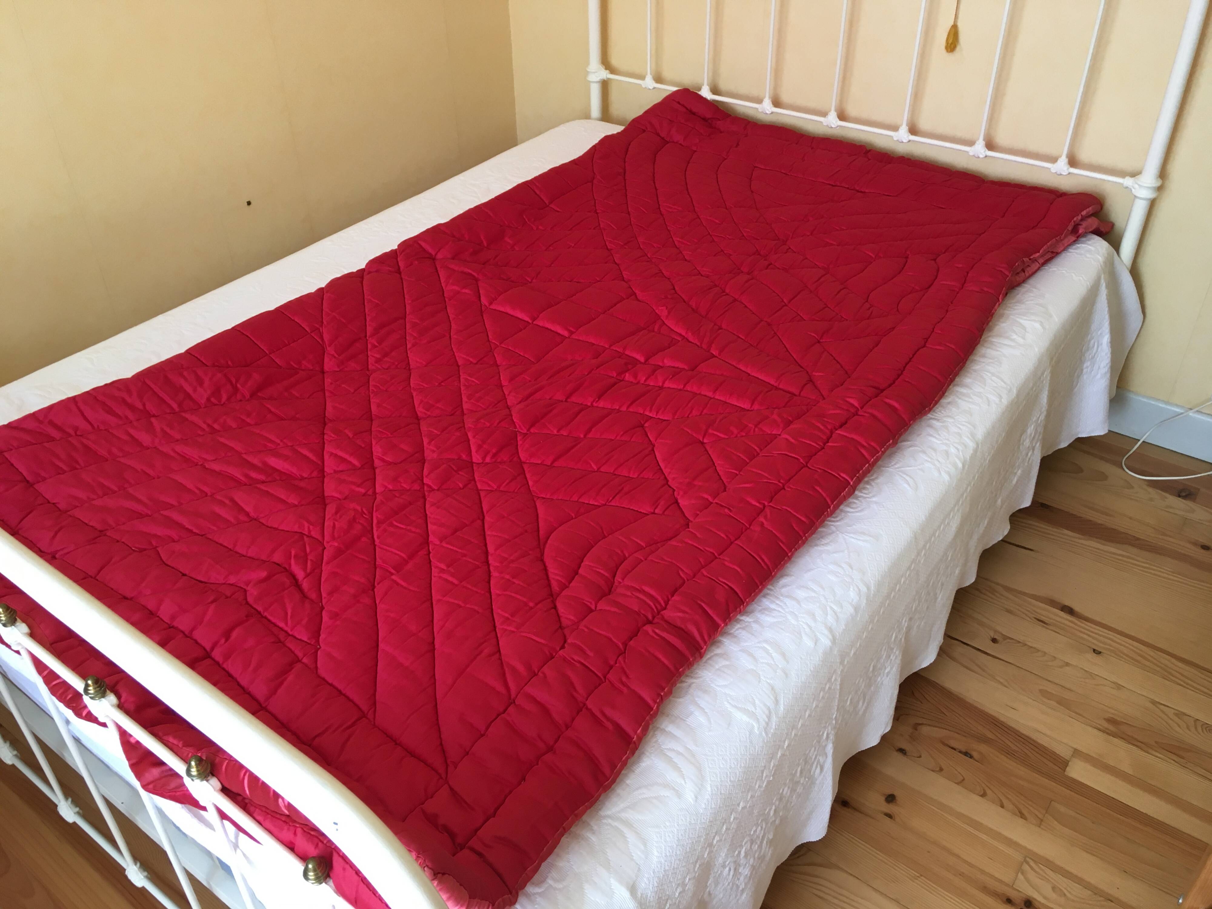 Couvre-lit boutis intérieur pure laine