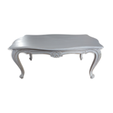 Coffee table in whitened solid oak