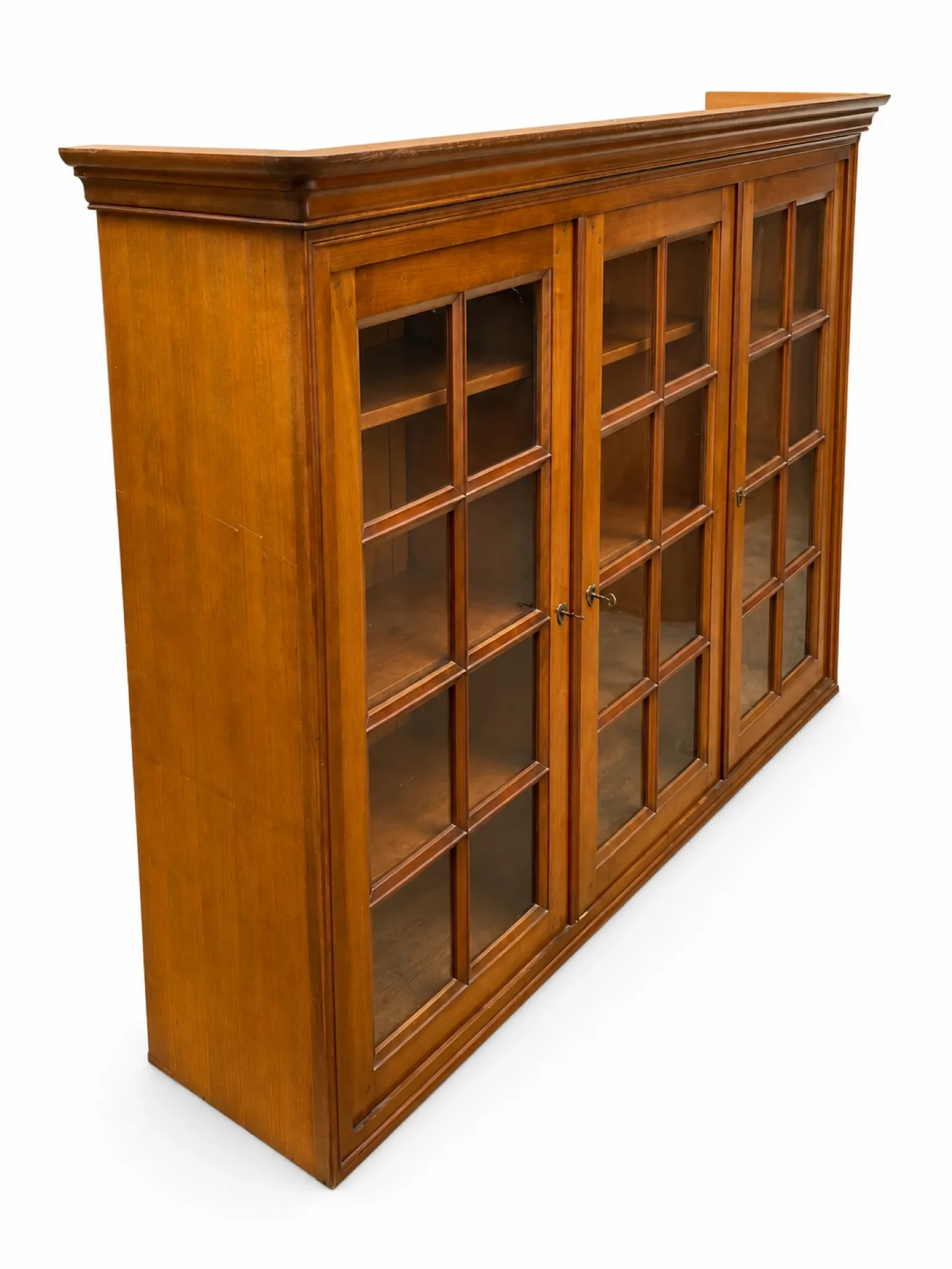 French library in Louis-Philippe style made of solid fruitwood.
