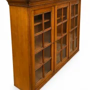 French library in Louis-Philippe style made of solid fruitwood.
