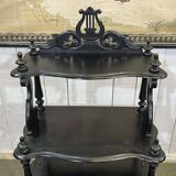 Napoleon III music cabinet, late 19th century, in blackened wood