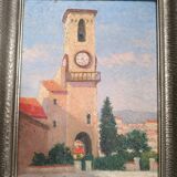 Landscape painting representing the south of France signed M. André