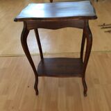 Wooden pedestal table