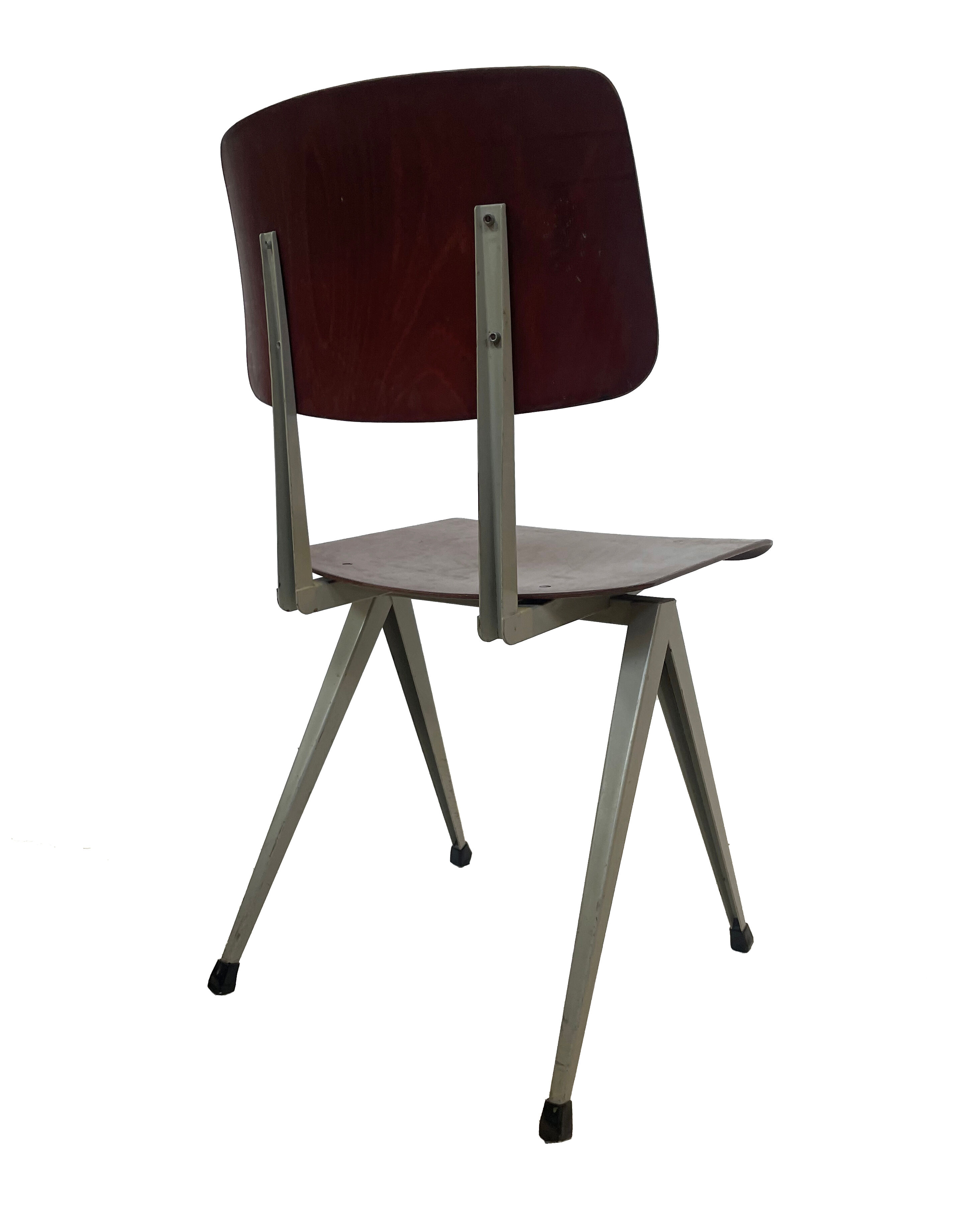 Industrial chair Galvanitas S16 Pagholz Netherlands 60's Design