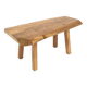 Table basse scandinave en orme, Suède, 1970