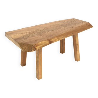 Table basse scandinave en orme, Suède, 1970