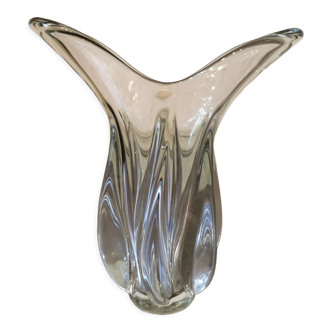Vintage crystal vase Vannes le Chatel