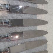 12 Dixi Grand Prix Monaco silver plated dessert knives 20.5cm