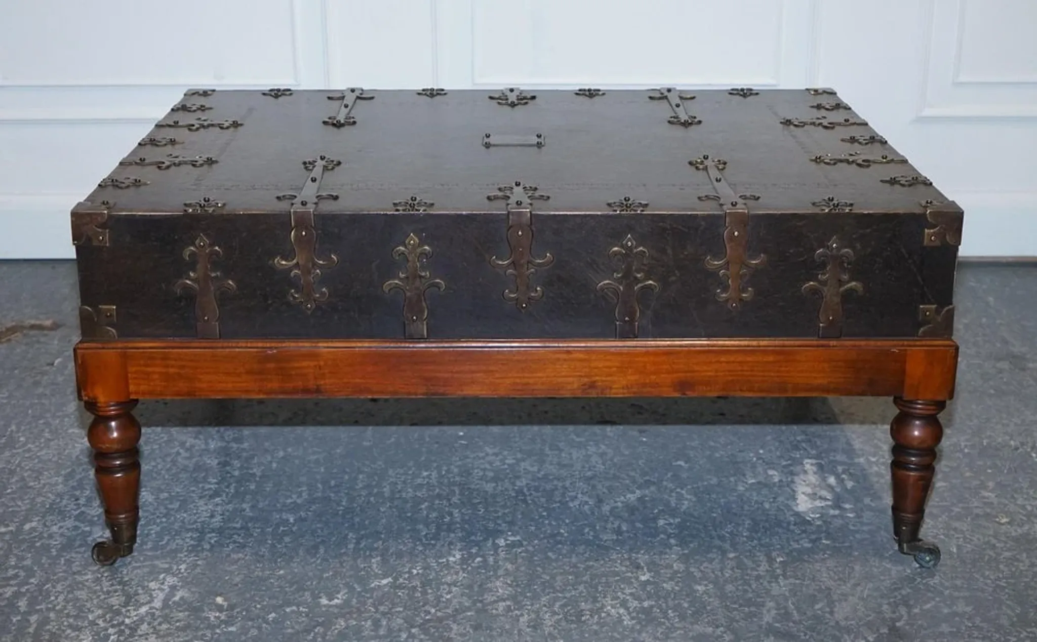 Large Coffee Table with Drawers on Both Sides by Theodore Alexander
