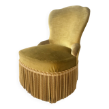 Toad armchair in gold velvet