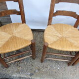 4 straw chairs