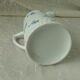 Pot a lait en porcelaine torsadee décor bleuet barbeau