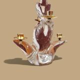 Schneider crystal candlestick - 4 light arms.