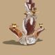 Schneider crystal candlestick - 4 light arms.