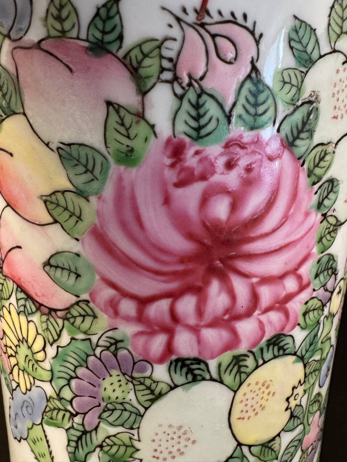 Large porcelain vase with elephant handles – 20th century